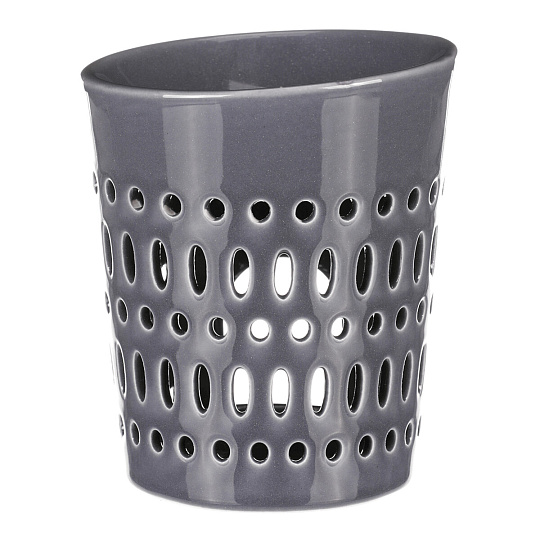 Aromalampa - porcelánová, otvory po obvodu, barva modrá