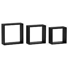 Polička, mdf, černá, P-008 BK Polička, mdf, černá, P-008 BK