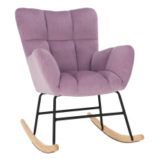 Designové houpací křeslo, růžová, KEMARO Designové houpací křeslo, růžová, KEMARO