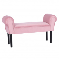 Lavice, Velvet látka, starorůžová / černá, BURDA Lavice, Velvet látka, starorůžová / černá, BURDA