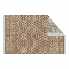 Oboustranný koberec, vzor / hnědá, 180x270, MADALA