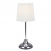 Stolní lampa, kov / bílé textilní stínítko, GAIDEN
