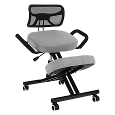Ergonomická kľakačka, šedohnědá taupe/černá, RUFUS P10, poškozené zboží