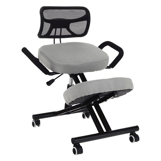 Ergonomická kľakačka, šedohnědá taupe/černá, RUFUS P10, poškozené zboží