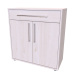 NÁBYTEK MIKULÍK s.r.o. ELITE S - komoda, 80x86x36/43cm Hloubka: 43cm, Dekor: modřín latté