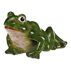 Žába - keramická figurka, vel. L, barva zelená Žába - keramická figurka, vel. L, barva zelená