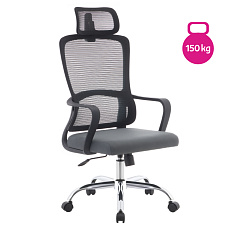 Kancelářské křeslo, černá/šedá/chrom, nosnost 150 kg, RANDY Kancelářské křeslo, černá/šedá/chrom, nosnost 150 kg, RANDY