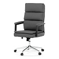 Kancelářské křeslo, houpací mechanismus, šedá ekokůže, KA-D8104 GREY