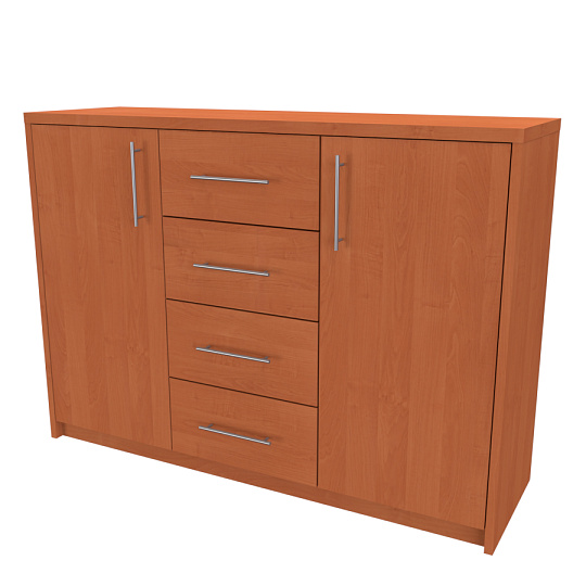 NÁBYTEK MIKULÍK s.r.o. AURA 2 - komoda, 100 až 130cm × 86 × 36/43cm Šířka: 120cm, Hloubka: 36cm, Dekor: olše