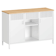 Komoda 110x40x76cm, kov, bílá, AUK-E1420 WT Komoda 110x40x76cm, kov, bílá, AUK-E1420 WT