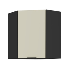 Horní rohová skříňka, cashmere/černá, ARAKA 60x60 GN-72 1F