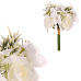 Růže a gypsophila - umělá kytice, barva bílá