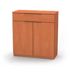 NÁBYTEK MIKULÍK s.r.o. VARIO 1 - komoda, 60 až 90cm × 86,5 × 40,5cm Šířka: 80cm, Dekor: olše, Úchytka: Černá