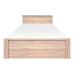 Postel, 160x200, dub sonoma, NORTY TYP 8