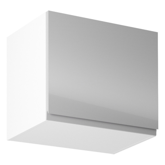 Horní skříňka, bílá / šedý extra vysoký lesk, AURORA G50K Horní skříňka, bílá / šedý extra vysoký lesk, AURORA G50K