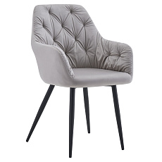Designové křeslo, šedá Velvet látka, VERIO NEW