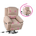 Masážní polohovací křeslo s vyhříváním, hnědá, LIFTELO
