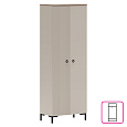 Skříň, šedohnědá Taupe/dub silverjack, DOMCA 2D