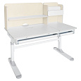Rostoucí psací stůl, natural/bílá, LEDIN