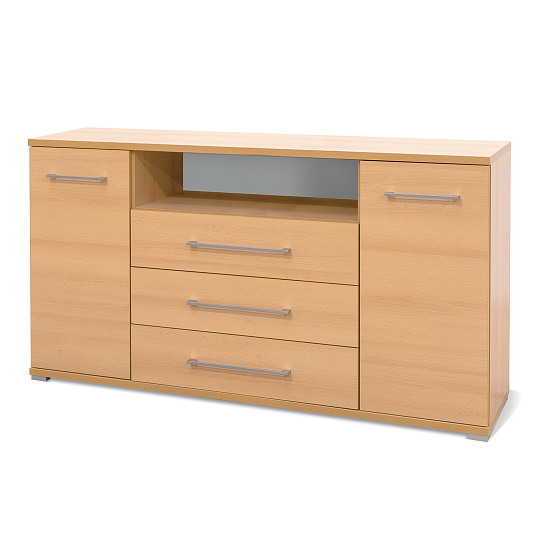 NÁBYTEK MIKULÍK s.r.o. AIDA LN - komoda se skříňkami, zásuvkami a poličkou, 160x86cm Šířka: 160cm, Dekor: olše