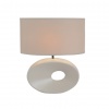 Keramická stolní lampa, bílá, QENNY TYP 9