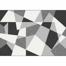 Koberec, černá/šedá/bílá, 100x150, SANAR Koberec, černá/šedá/bílá, 100x150, SANAR