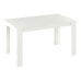 Jídelní stůl, bílá, 140x80 cm, GENERAL NEW