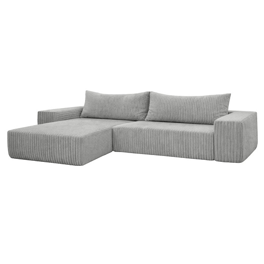 Univerzální sedací souprava, světle šedá, PREMA ROH UNI