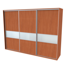 Nábytek Mikulík Vranovice Nábytek Mikulík Vranovice FLEXI 3 300 x 220cm 3x dveře dělené sklem MATELUX - olše Nábytek Mikulík Vranovice Nábytek Mikulík Vranovice FLEXI 3 300 x 220cm 3x dveře dělené sklem MATELUX - olše