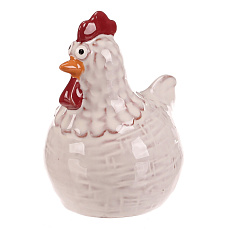 Slepička - keramická figurka, vel. M, barva bílá Slepička - keramická figurka, vel. M, barva bílá