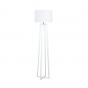 Stojací lampa, bílá, QENNY TYP 16