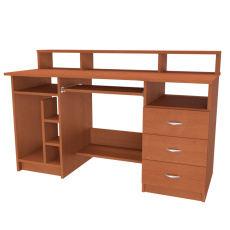 NÁBYTEK MIKULÍK s.r.o. WEST - počítačový a psací stůl, 140x60cm Dekor: olše, Varianta: Pravý NÁBYTEK MIKULÍK s.r.o. WEST - počítačový a psací stůl, 140x60cm Dekor: olše, Varianta: Pravý