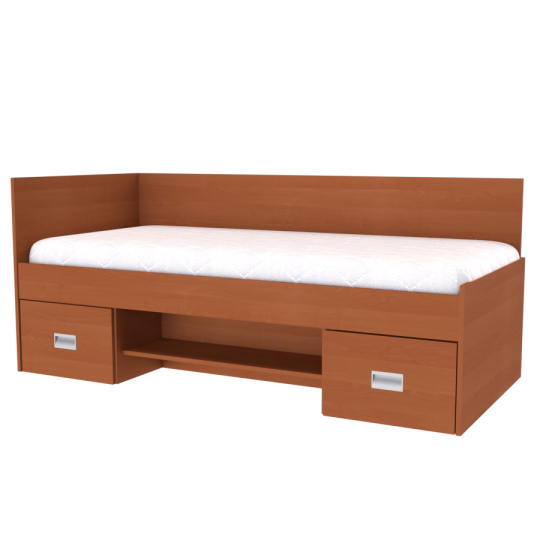 NÁBYTEK MIKULÍK s.r.o. GALA -postel 90x200cm, 2 zvýšená čela (včetně roštu) Dekor: olše