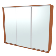 Nábytek Mikulík Vranovice Nábytek Mikulík Vranovice FLEXI 3 280 x 240cm 3x zrcadlo - olše Nábytek Mikulík Vranovice Nábytek Mikulík Vranovice FLEXI 3 280 x 240cm 3x zrcadlo - olše