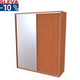 Nábytek Mikulík Vranovice Skříň FLEXI 2 š.180cm v.240cm : 1x dveře plné , 1x zrcadlo - olše