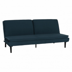 Rozkládací pohovka, modrá Velvet látka, BUFALA Rozkládací pohovka, modrá Velvet látka, BUFALA