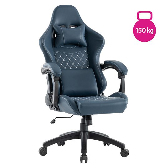 Kancelářské/herní křeslo, modrá, nosnost 150 kg, SAMIE Kancelářské/herní křeslo, modrá, nosnost 150 kg, SAMIE