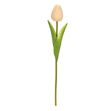 Tulipán pěnový - umělý řezaný, barva bílá