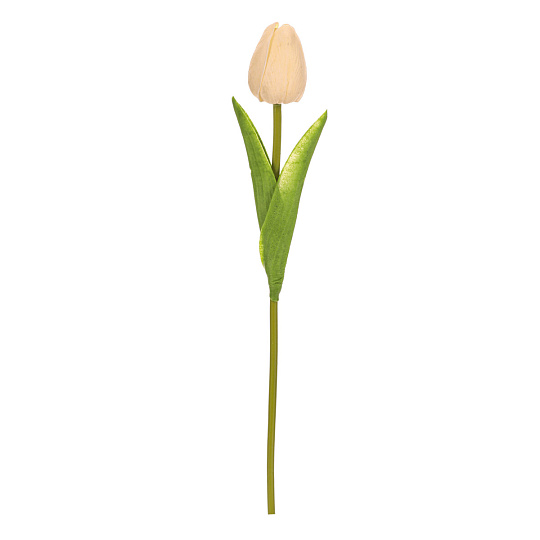 Tulipán pěnový - umělý řezaný, barva bílá Tulipán pěnový - umělý řezaný, barva bílá