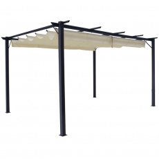 Pergola, hliník grafit / smetanová, PEPY BASIC Pergola, hliník grafit / smetanová, PEPY BASIC