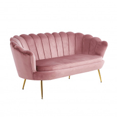 Luxusní pohovka, růžová/zlatá, styl Art-deco, NOBLIN NEW Luxusní pohovka, růžová/zlatá, styl Art-deco, NOBLIN NEW