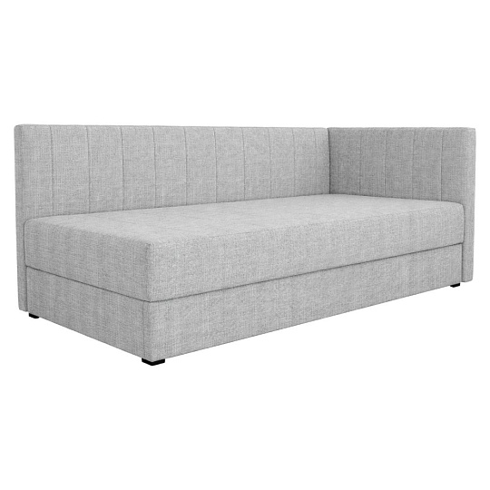 Válenda s úložným prostorem, 90x200, světle šedá, LUIZA Válenda s úložným prostorem, 90x200, světle šedá, LUIZA