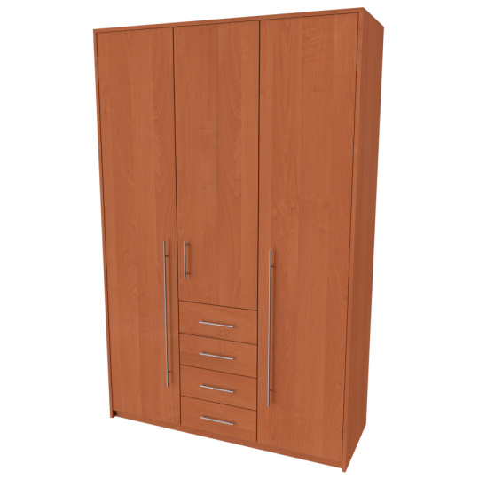NÁBYTEK MIKULÍK s.r.o. AURA L - šatní skříň, 137x53x213cm Dekor: olše