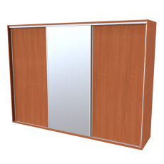 Nábytek Mikulík Vranovice Nábytek Mikulík Vranovice FLEXI 3 300 x 220cm 2x dveře plné , 1x zrcadlo - olše Nábytek Mikulík Vranovice Nábytek Mikulík Vranovice FLEXI 3 300 x 220cm 2x dveře plné , 1x zrcadlo - olše