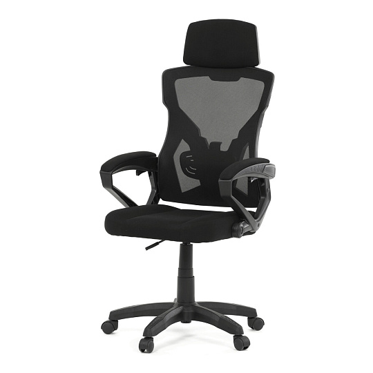 Kancelářské křeslo, výškově nastavitelná, černá látka, KA-R223 BK
