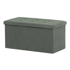 Taburet s úložným prostorem, zelená, manšestrová látka, TAB-472 GRN6 Taburet s úložným prostorem, zelená, manšestrová látka, TAB-472 GRN6