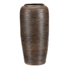 Váza keramická - vysoká 40 cm, hnědá