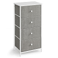 Komoda 45x30x92cm, mdf, šedá, AUK-E1031 GREY