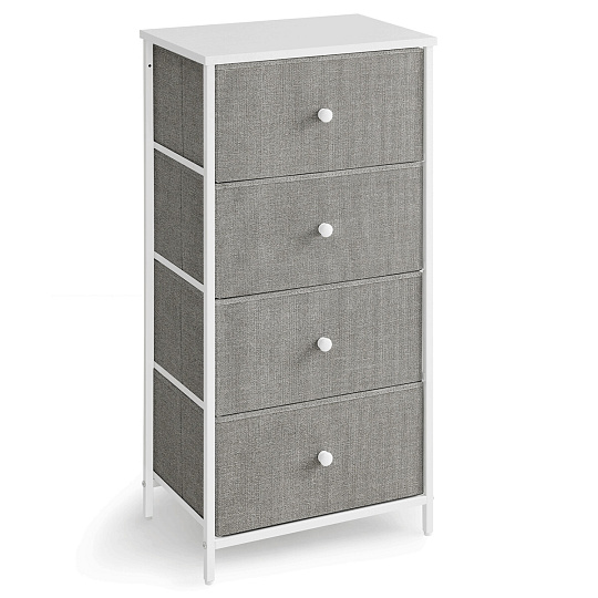Komoda 45x30x92cm, mdf, šedá, AUK-E1031 GREY