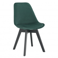 Židle, emerald Velvet látka/černá, LORITA Židle, emerald Velvet látka/černá, LORITA